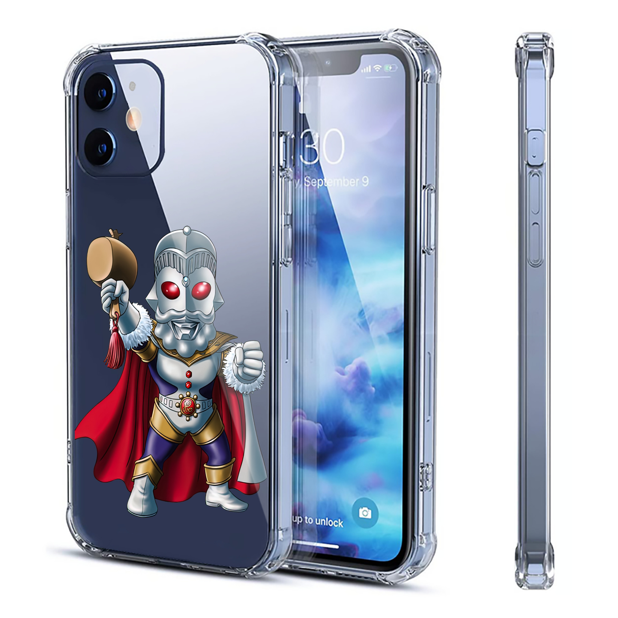 （画像用） ウルトラマン Ultraman 【iPhone 12シリーズ対応】透明スマホケース（クリアソフトケース）